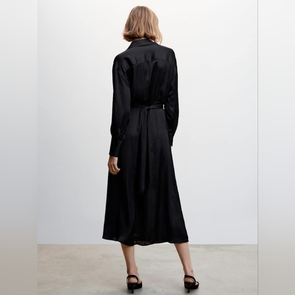 MANGO wrap shirt dress - Picture 3 of 5